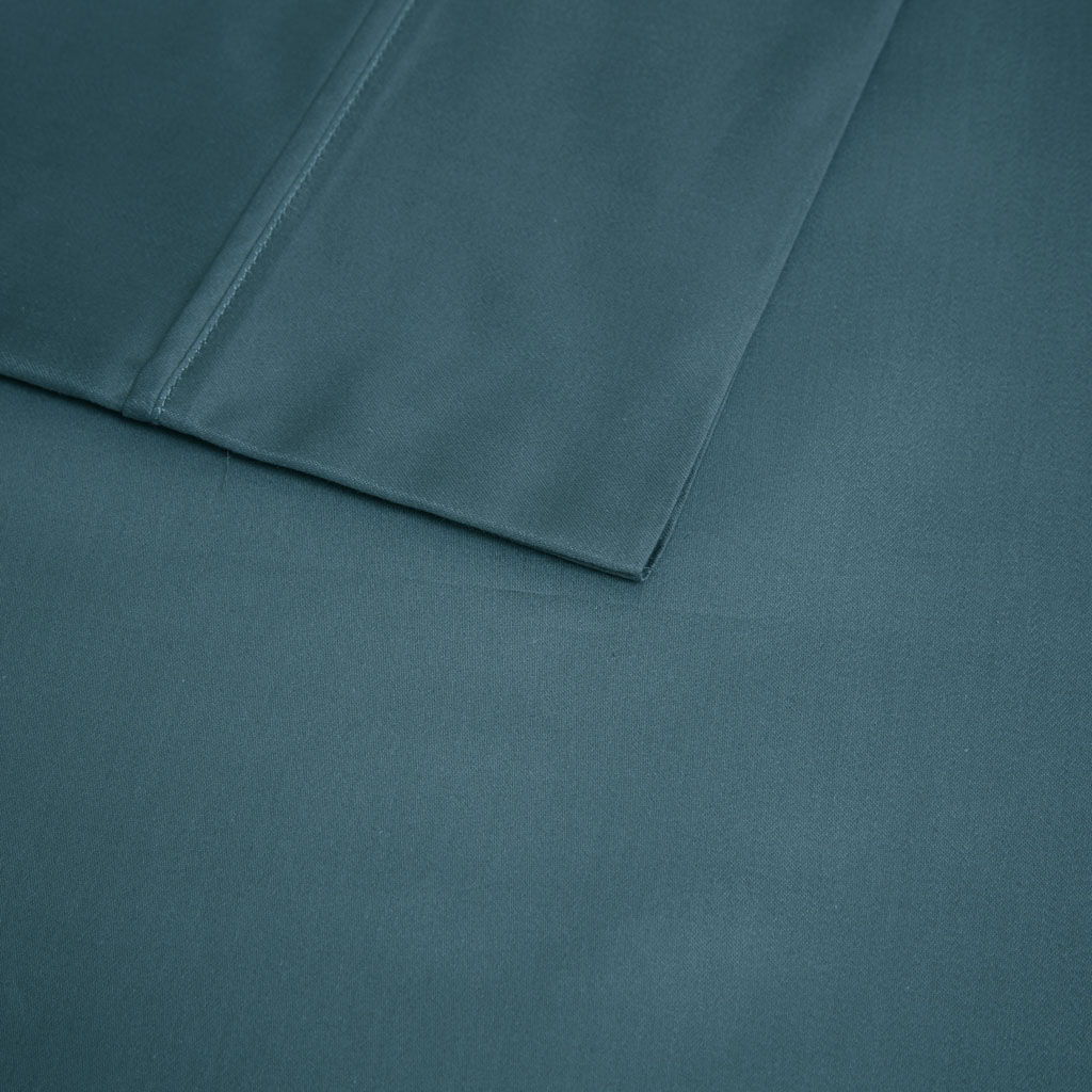 600 Thread Count - Cooling Cotton Blend 4 Piece Full Sheet Set - Teal