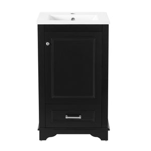 20" Bathroom Vanity With Sink, 1 Drawer, Freestanding Single Set