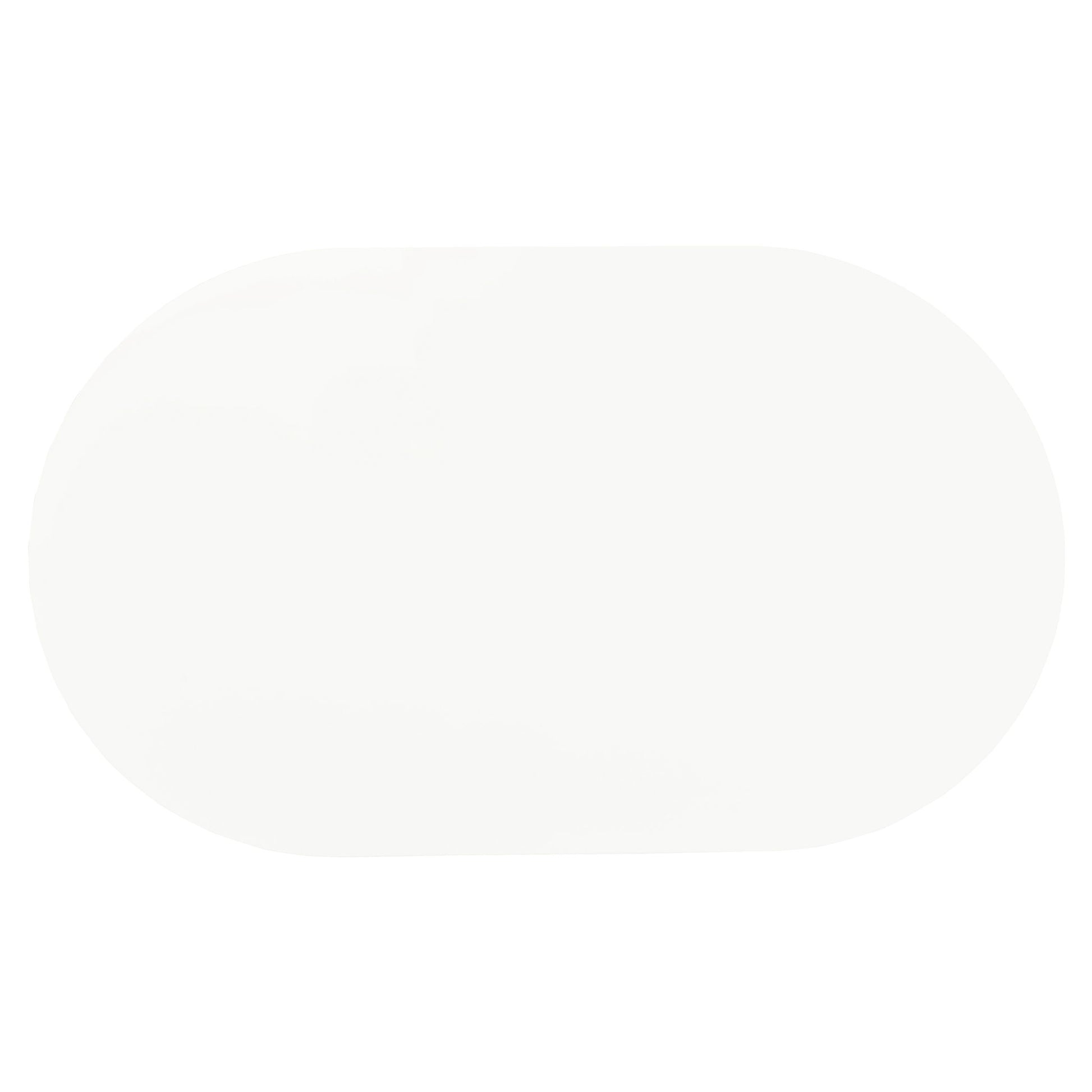 Oval Dining Table - White - Metal