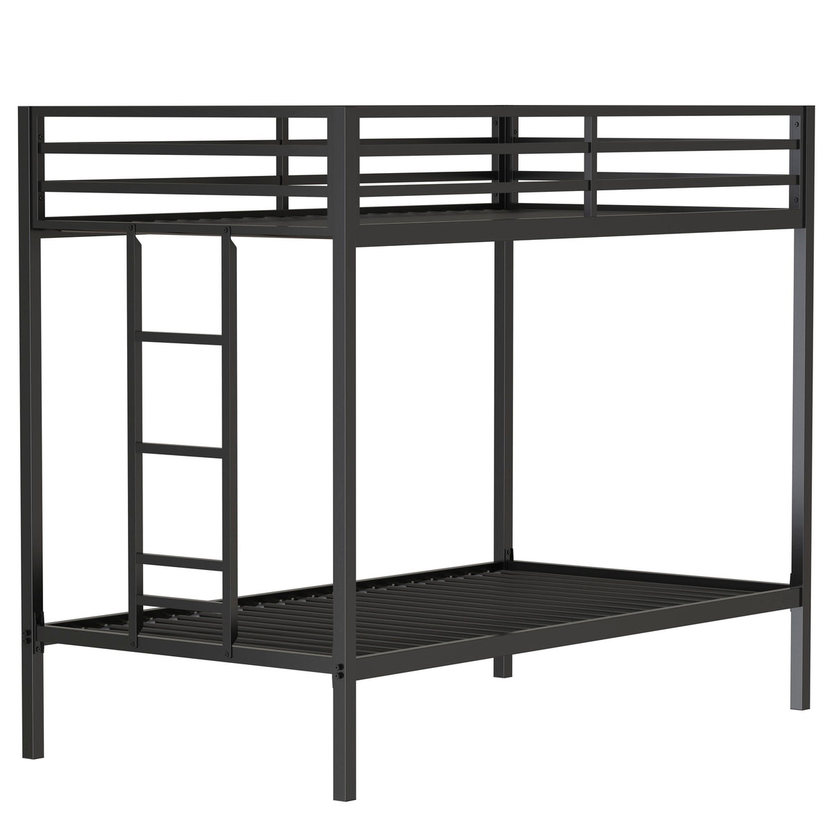 Adam - Twin Over Twin Bunk Bed - Black