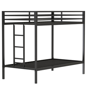 Adam - Twin Over Twin Bunk Bed - Black