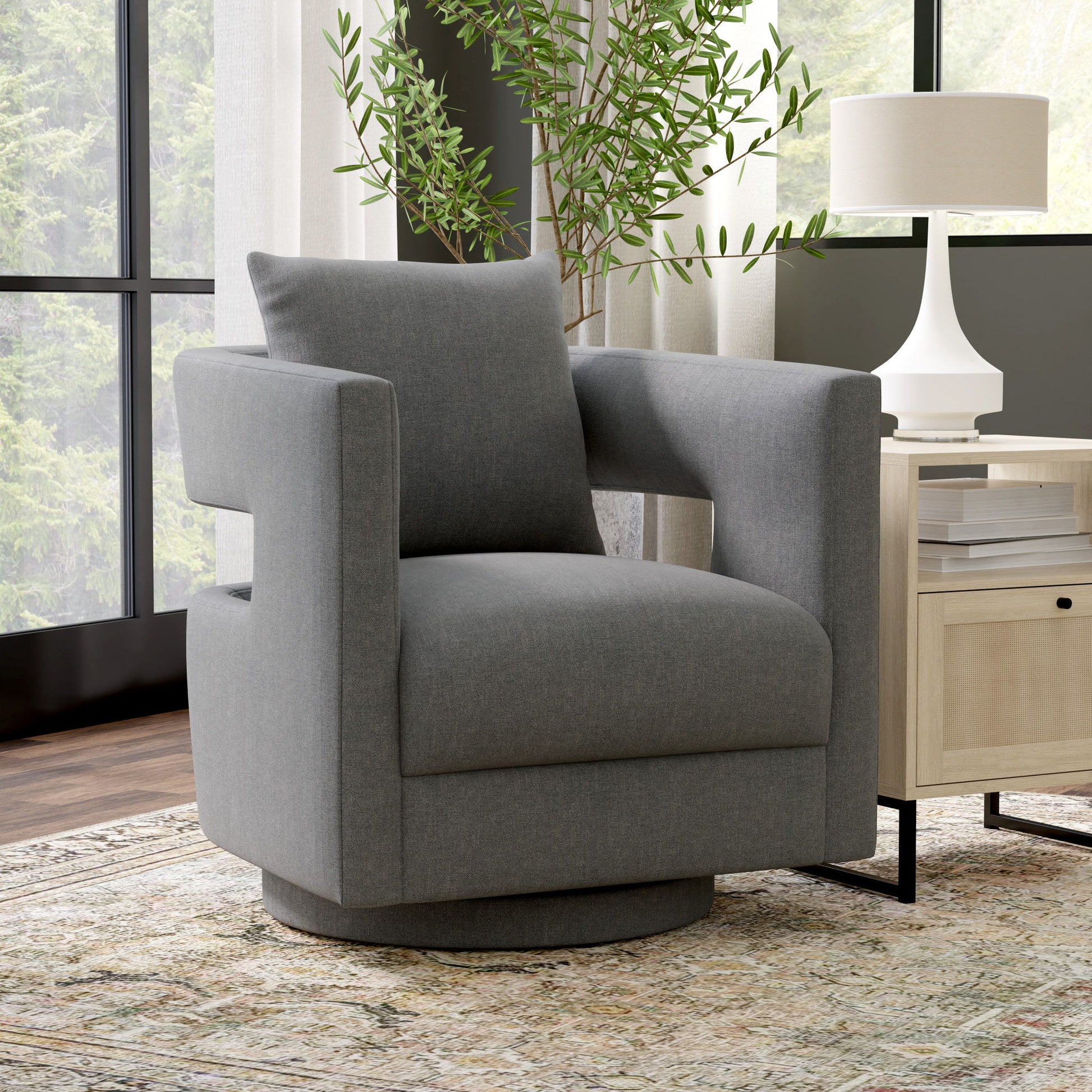 Modern Swivel Chair With Contemporary Design