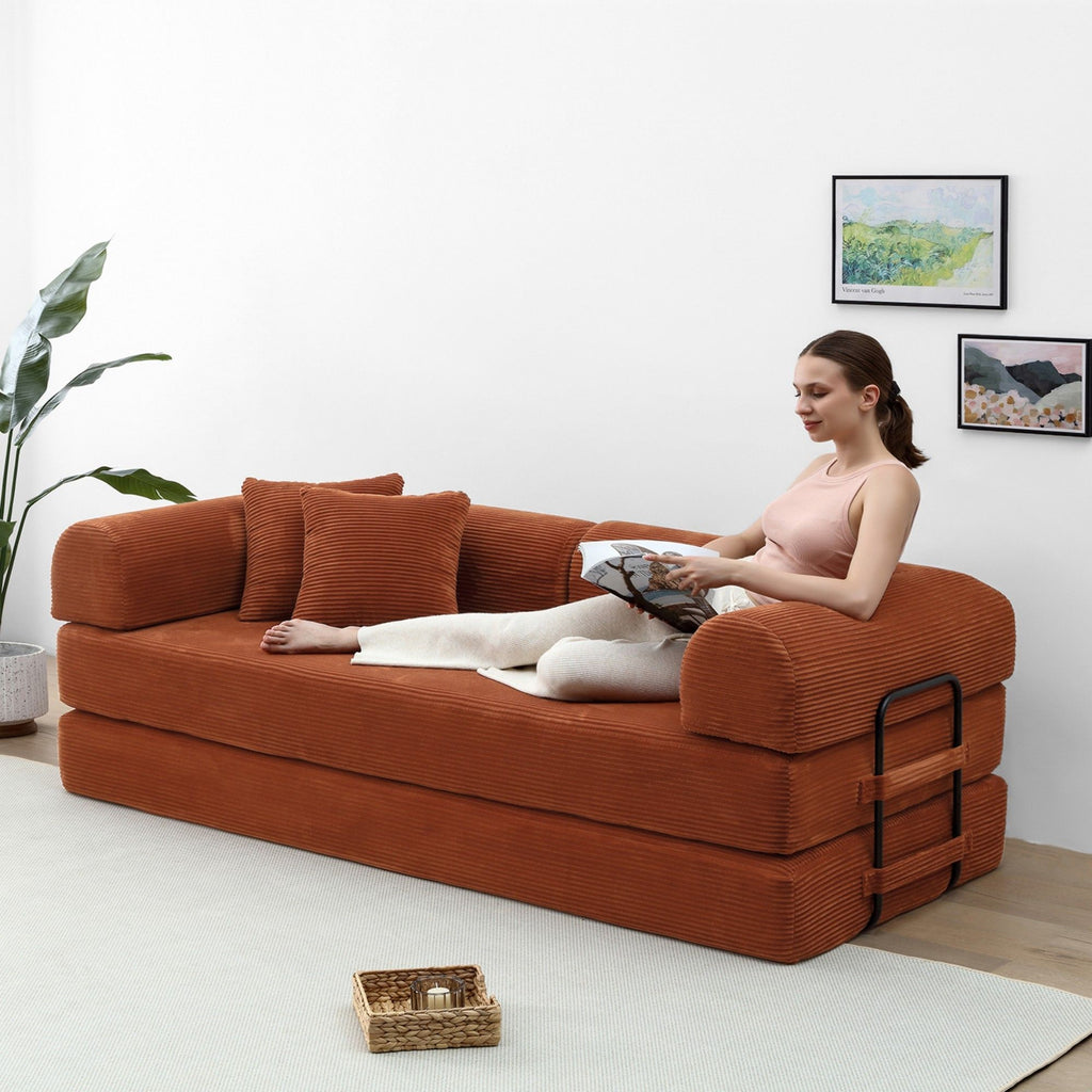 Convertible Foldable Floor Sofa Bed For Living Room