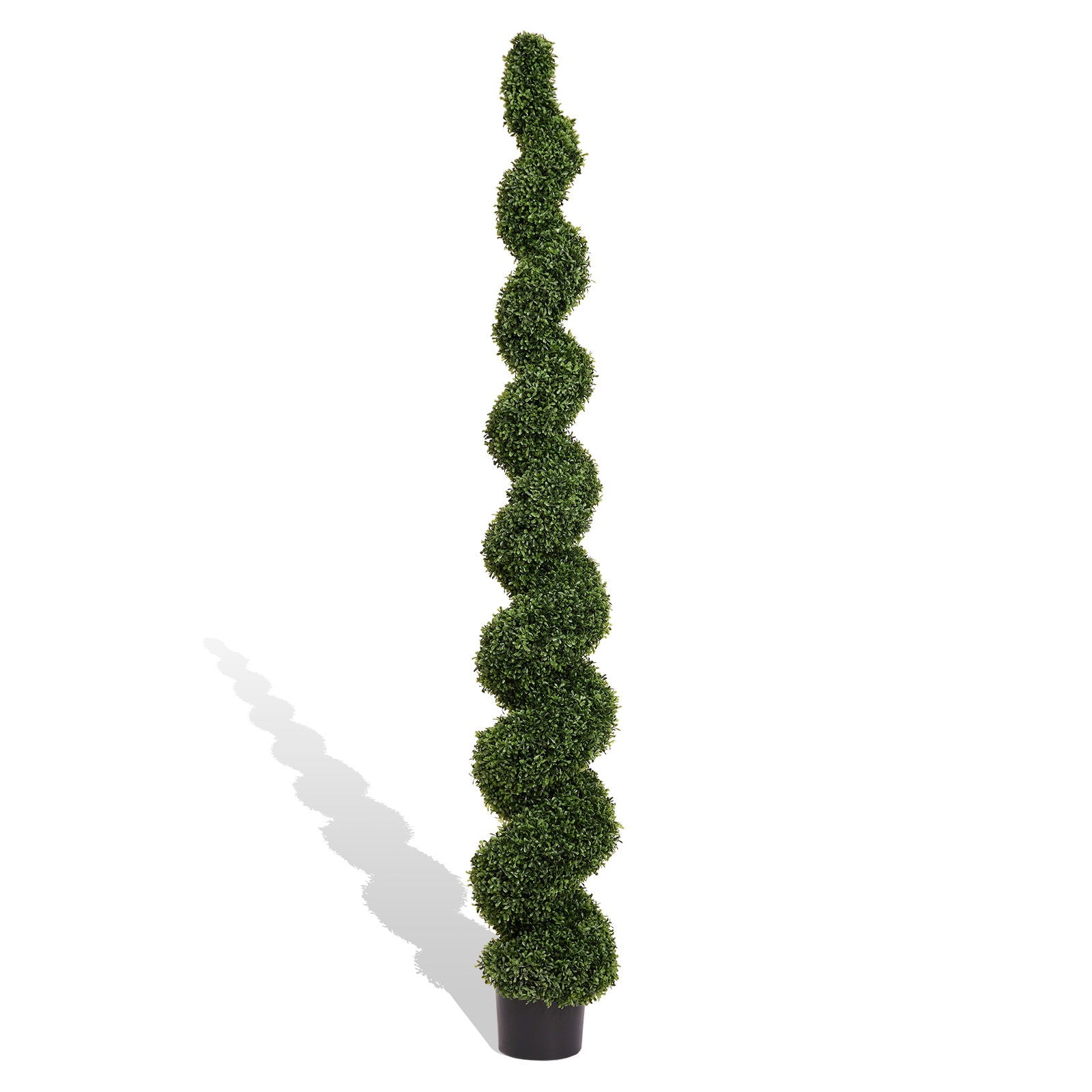 Artificial Outdoor UV Resistant Plastic Boxwood Topiary Spiral Tree