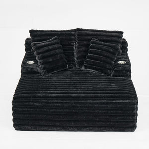 Oversized Chaise Lounge Chair Indoor With Pillows For Living Room