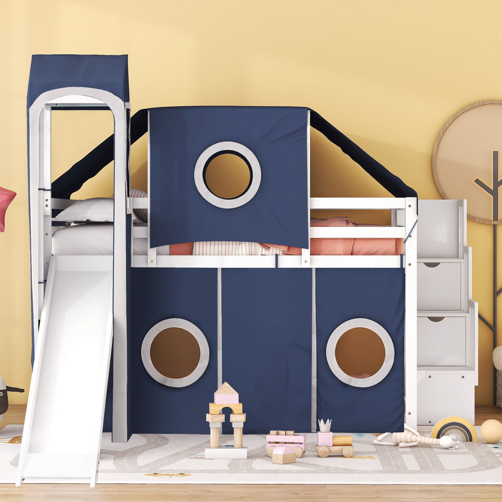 Loft Bed With Tent And Tower