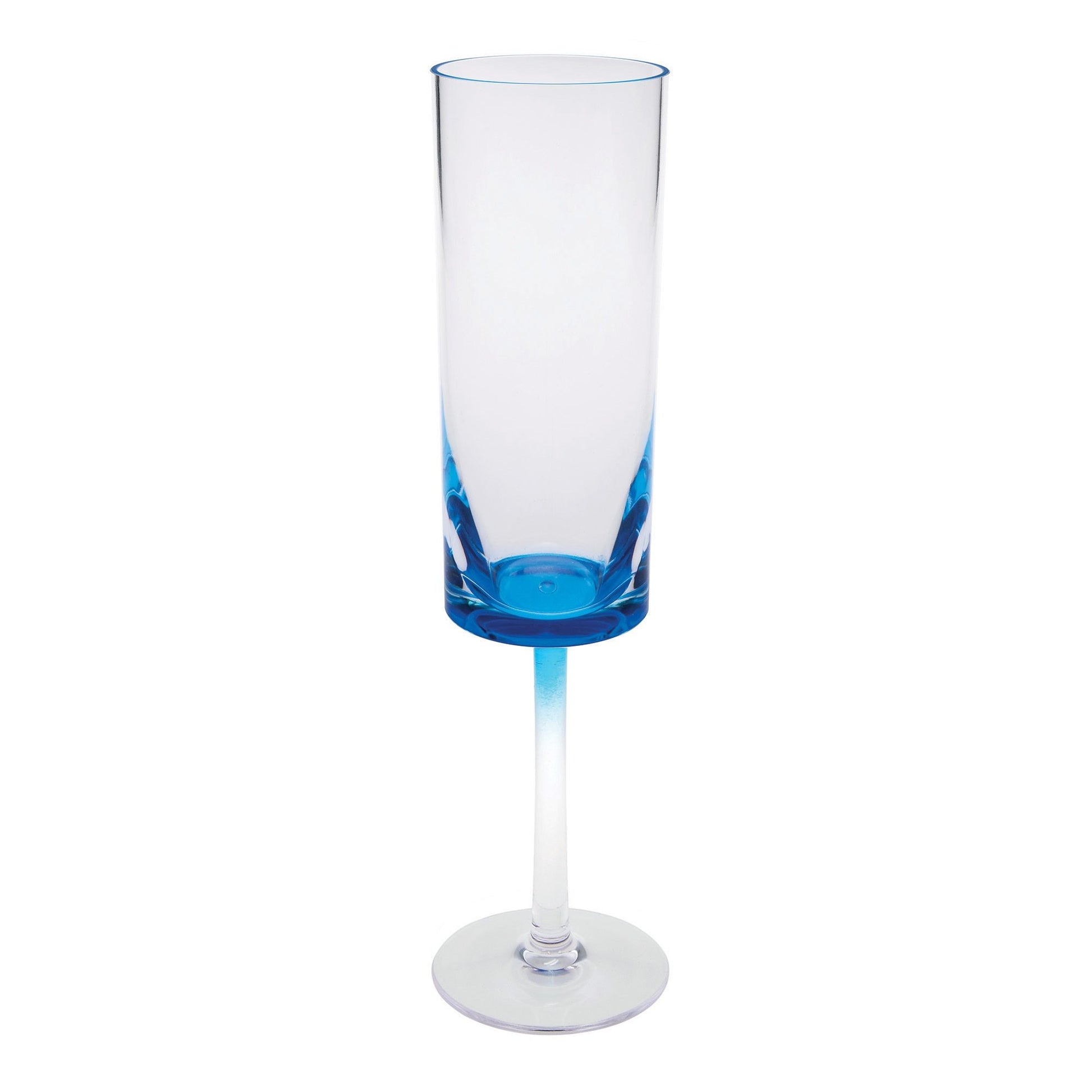 Oval Halo - Acrylic Champagne Flutes (Set of 4)