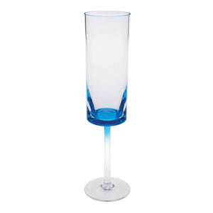 Oval Halo - Acrylic Champagne Flutes (Set of 4)