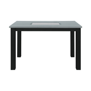 Dining Table Set With 4 Chairs, 5 Piece Set - Gray