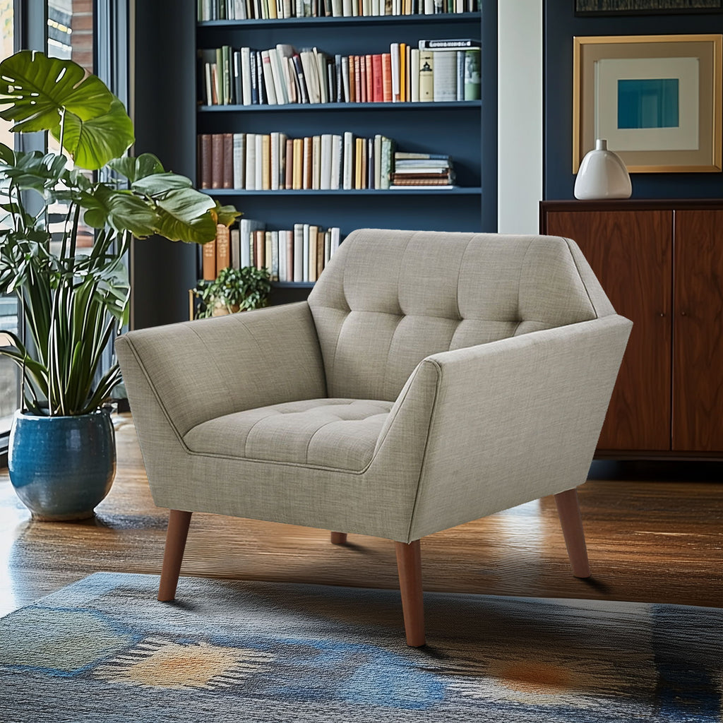Newport - Lounge Chair - Light Gray