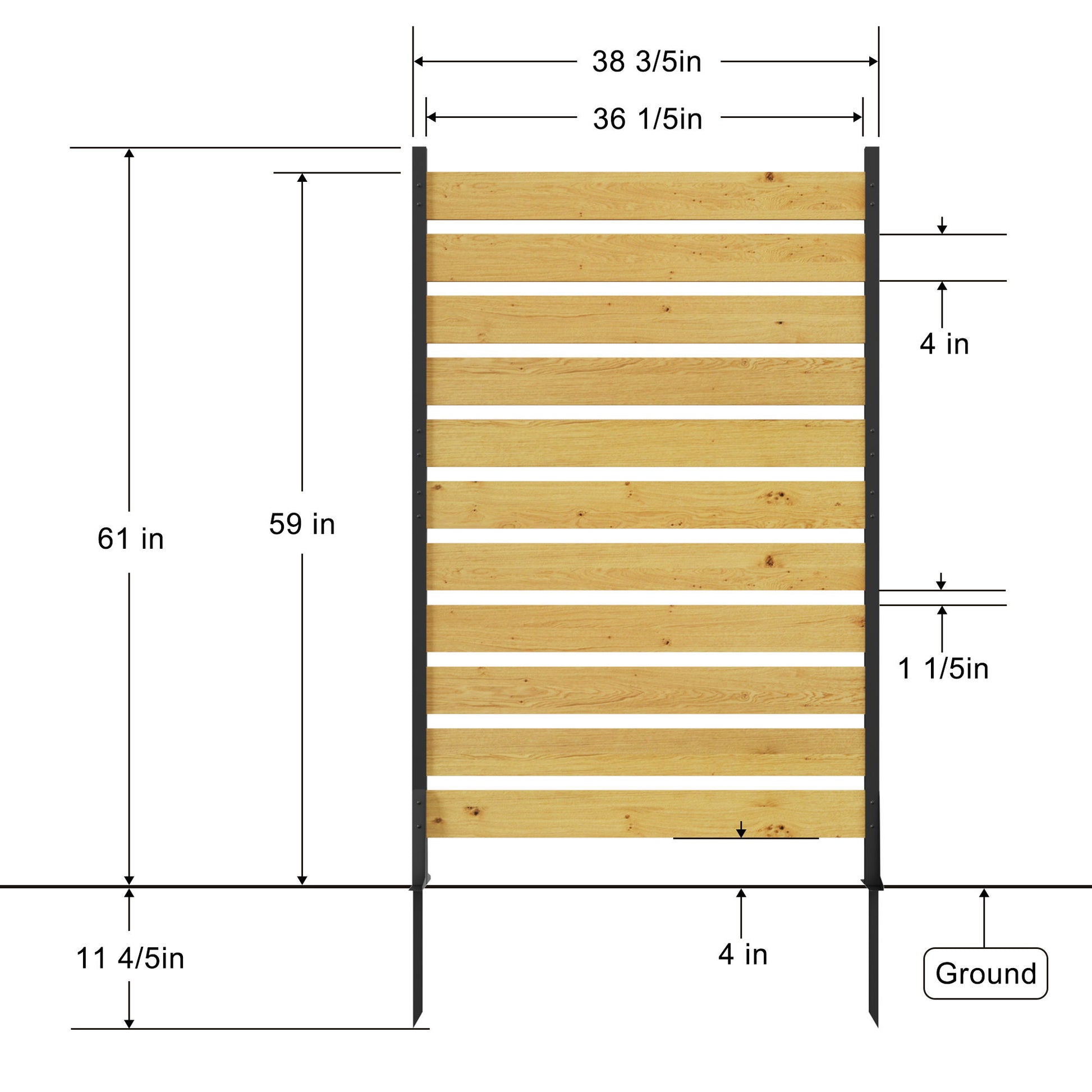 Outdoor Privacy Screen For Pool And Equipment Enclosures