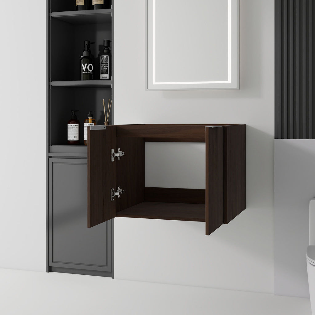Floating Bathroom Vanity Cabinet With Soft Close Double Doors, Spacious Interior Storage, Wall Mounted, Cabinet Only