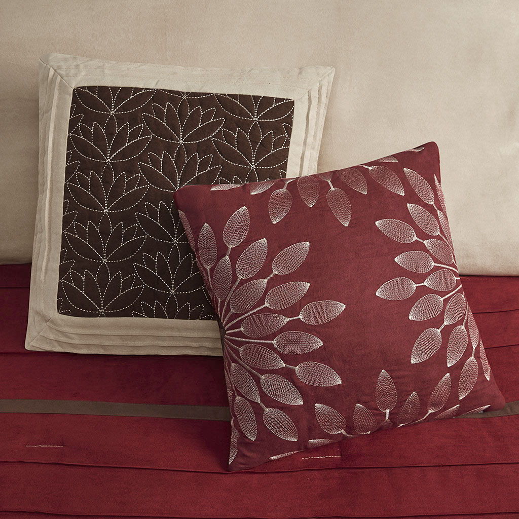 Palmer - King Piece Comforter (Set of 7) - Red