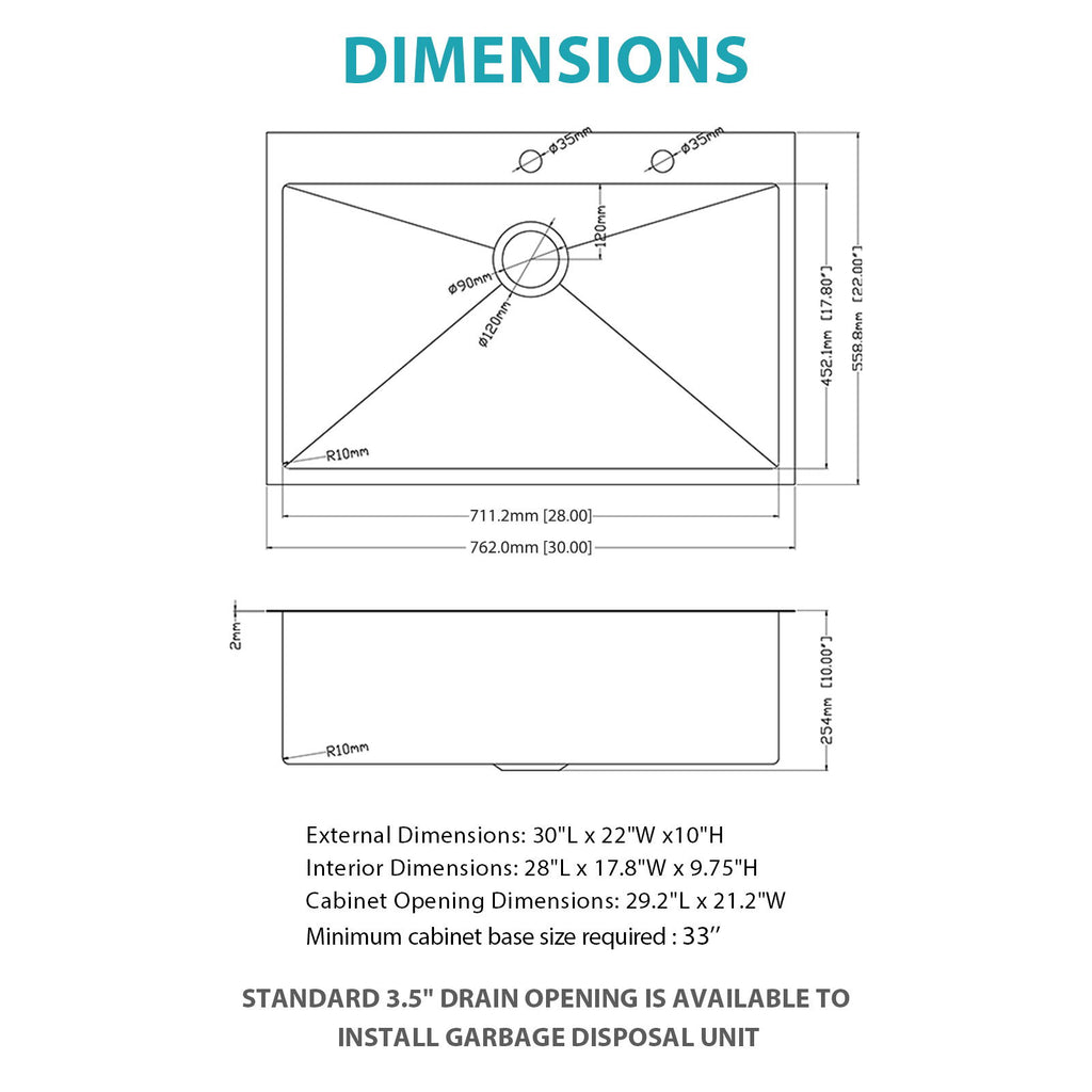 Drop-In Stainless Steel Kitchen Sink With Pull-Out Faucet And Soap Dispenser
