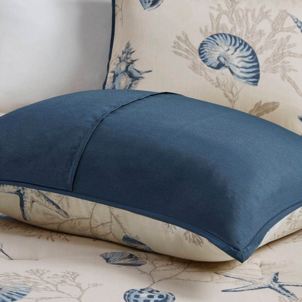 Bayside - King Piece Comforter (Set of 7) - Blue