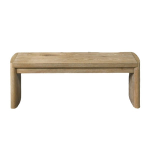 Upholstered Bench For Dining Room - Oak