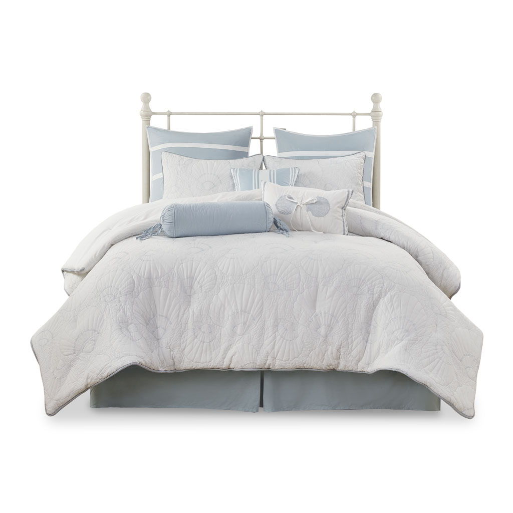 Crystal Beach - Comforter Set - White