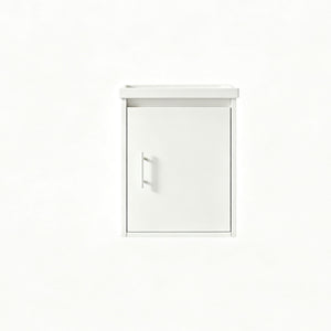 Floating Bathroom Vanity Combo, Wall Mounted Cabinet With Sink & Soft Close Doors For Small Bathrooms