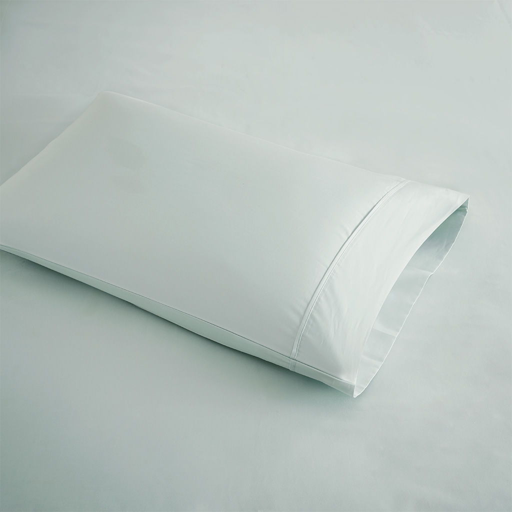 600 Thread Count - Cooling Cotton Blend 4 Piece Queen Sheet Set - Seafoam