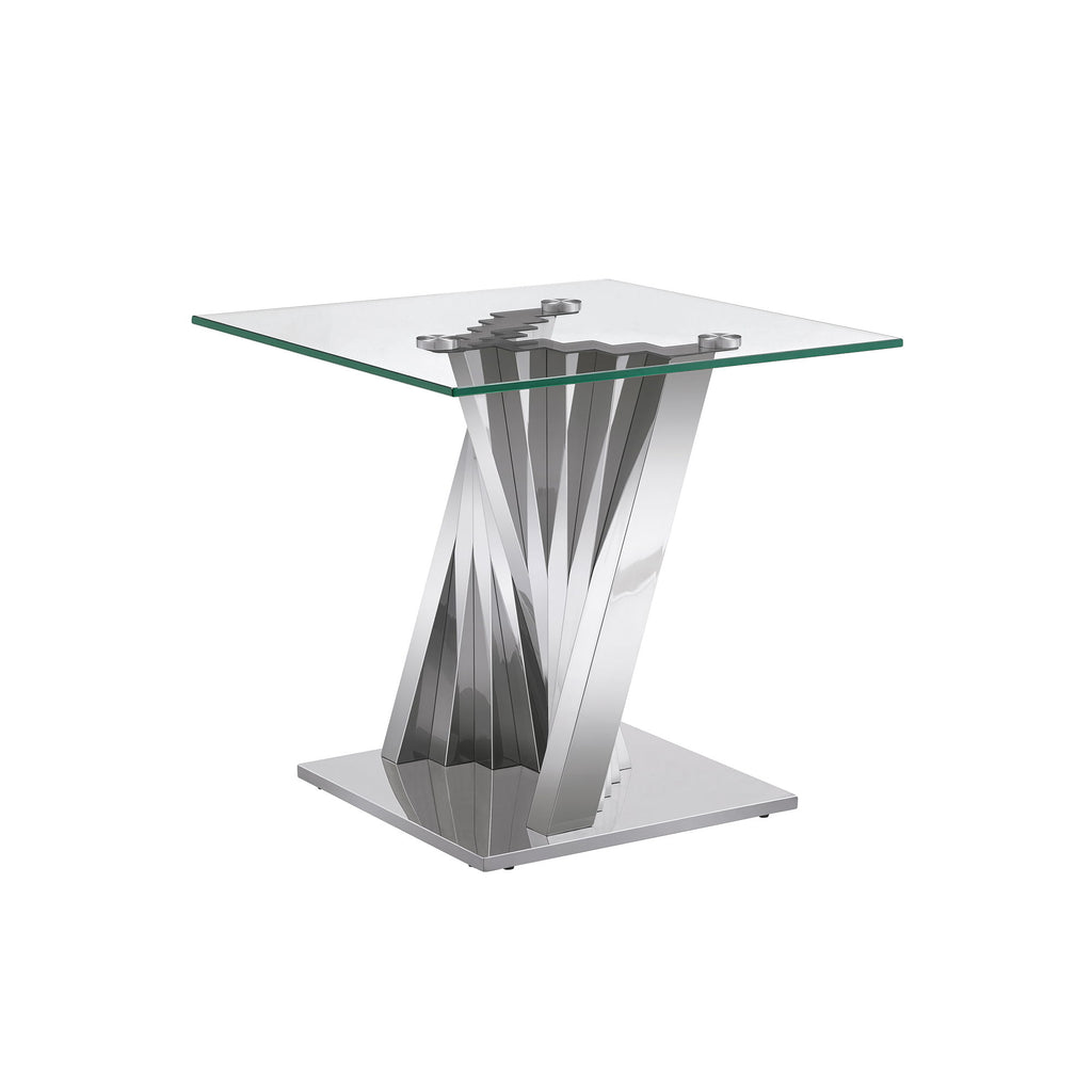 Table With Twisted Fan Shaped Legs