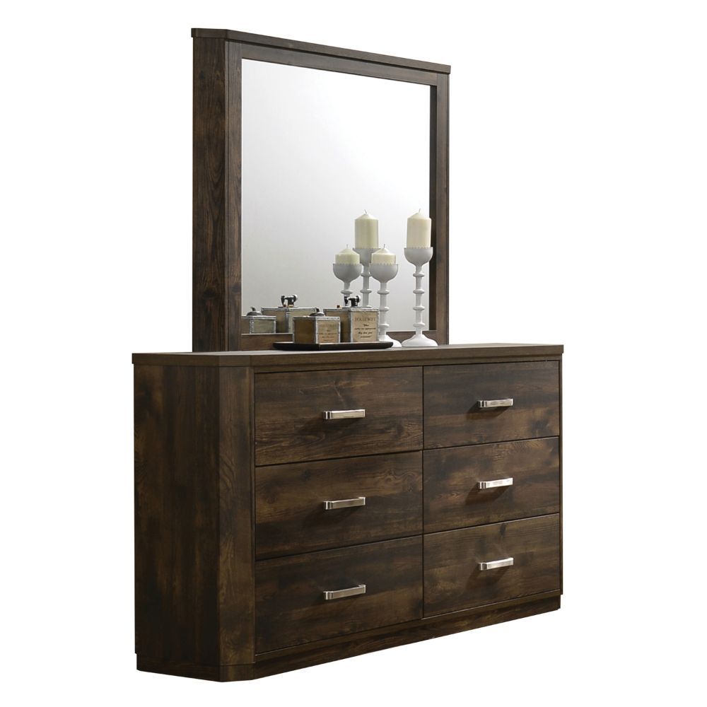 Elettra - Mirror - Rustic Walnut