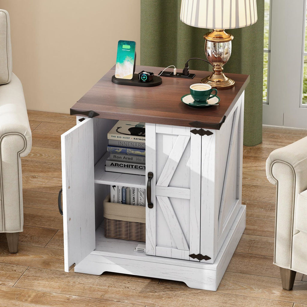 Nightstand With Adjustable Shelf