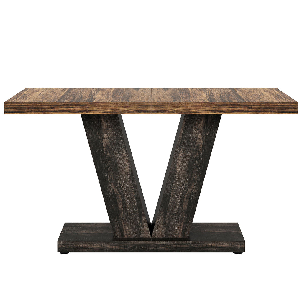 Dining Table With Pedestal Base For 4 - 6 People