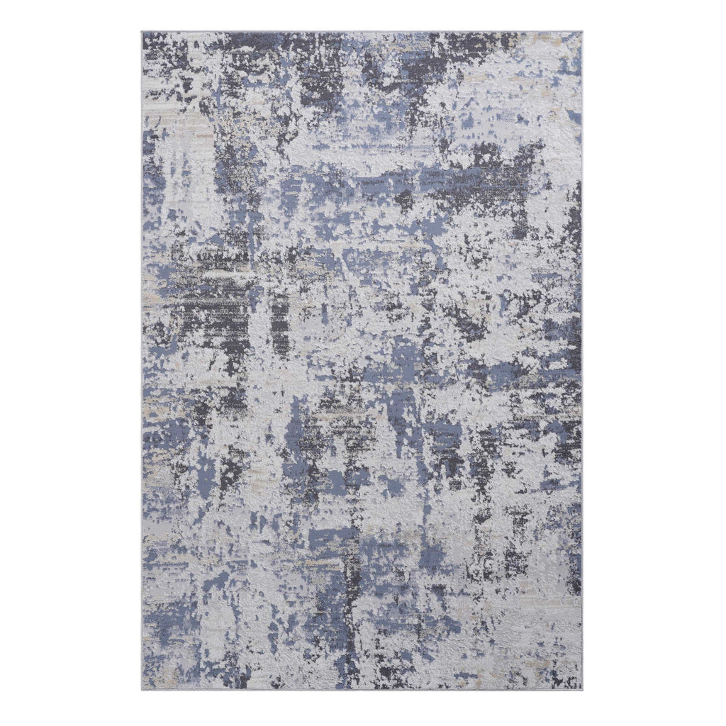 Payas - 8' X 10' Abstract Area Rug - Gray / Denim