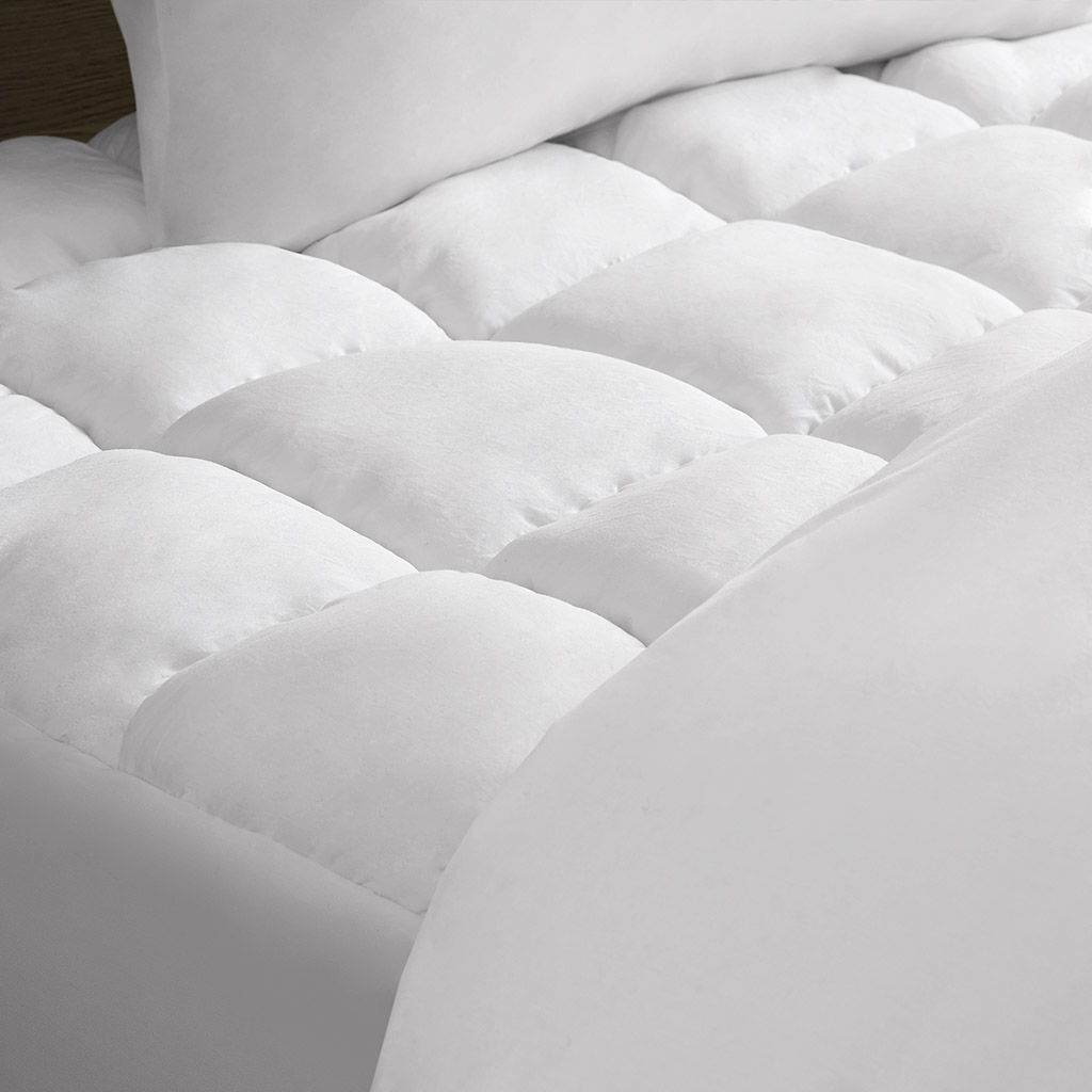 Dream Puff - Overfilled Down Alternative King Mattress Pad - White
