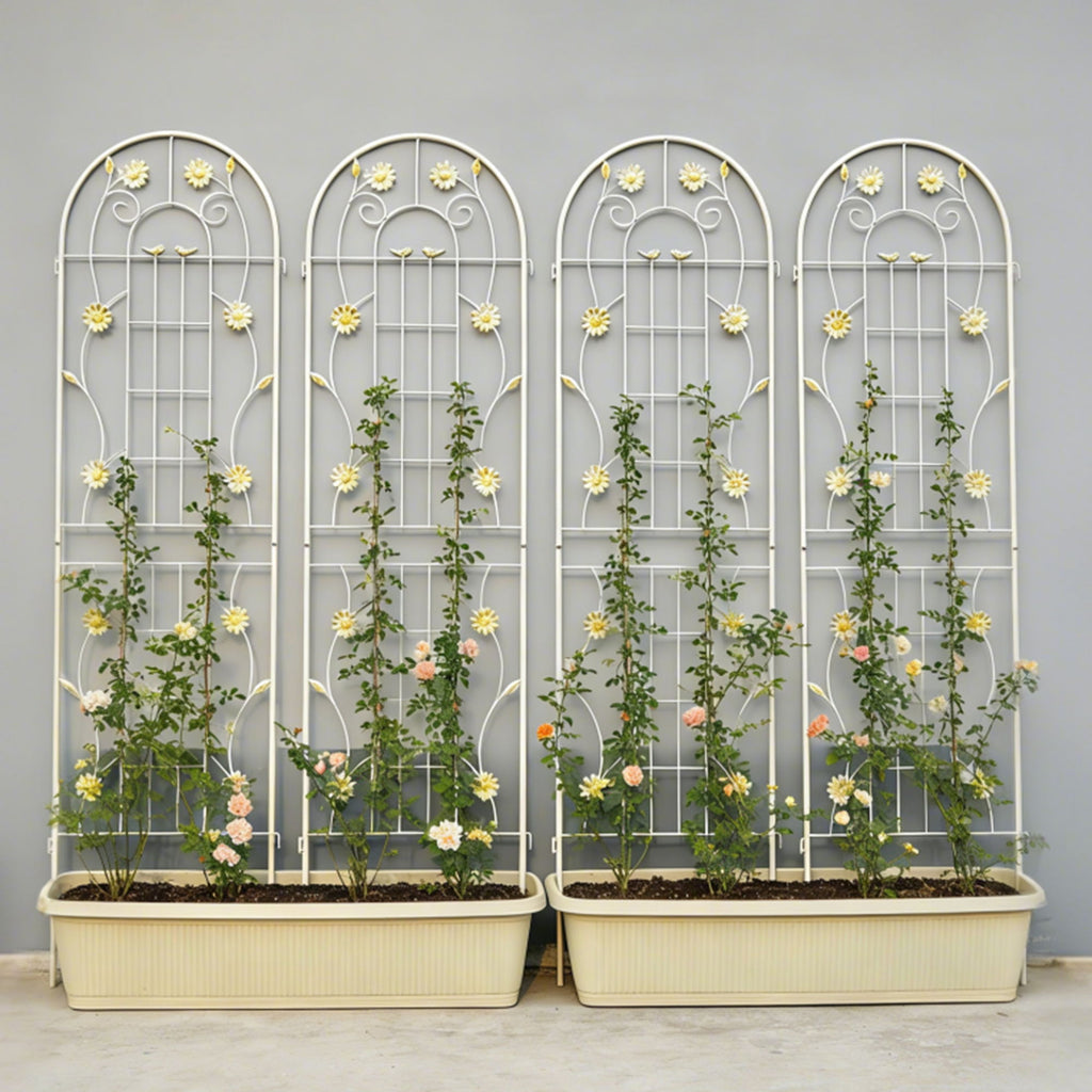 Metal Garden Trellis Rustproof Trellis For Climbing Plant Outdoor Flower Support