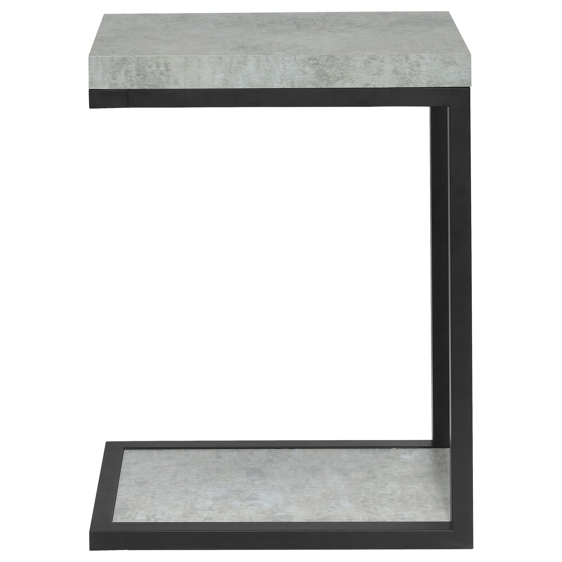 Snack Table With Industrial Base