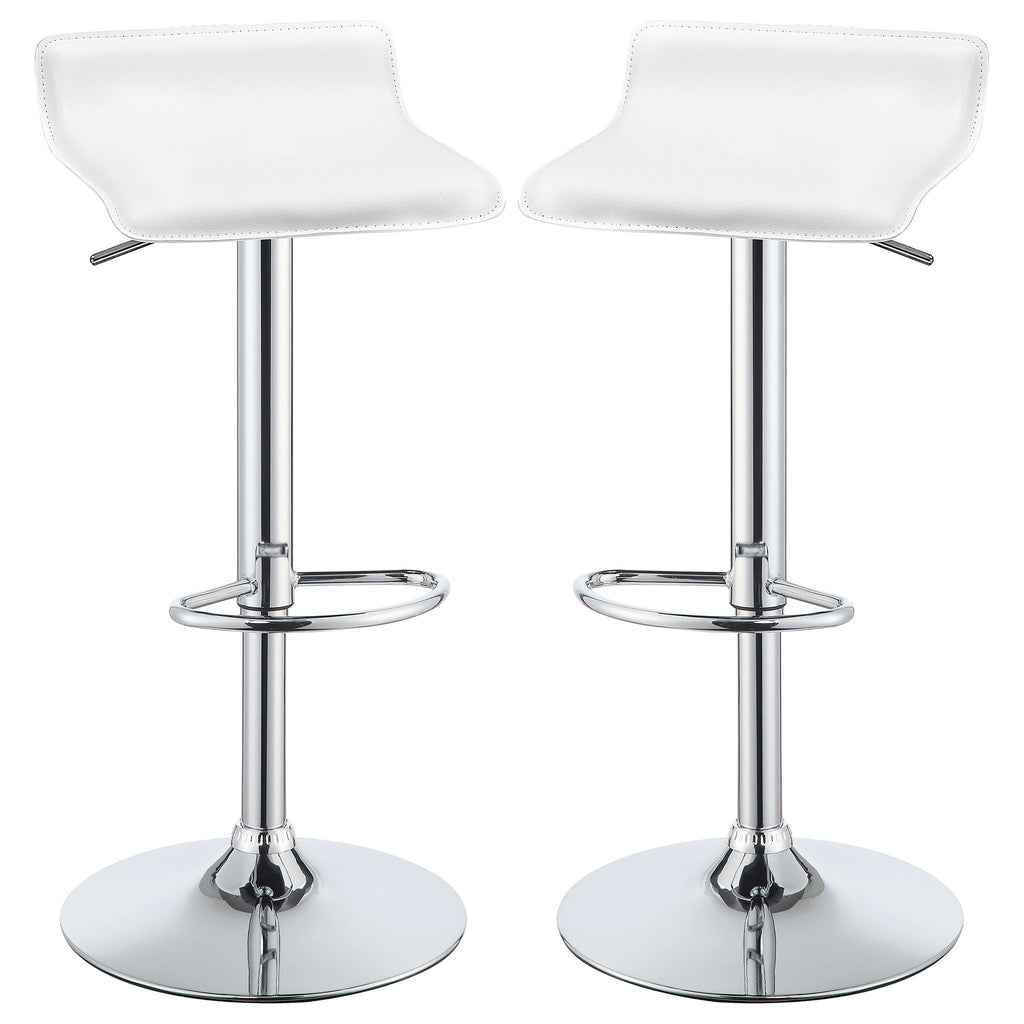 Bidwell - Adjustable Bar Stool (Set of 2) - White