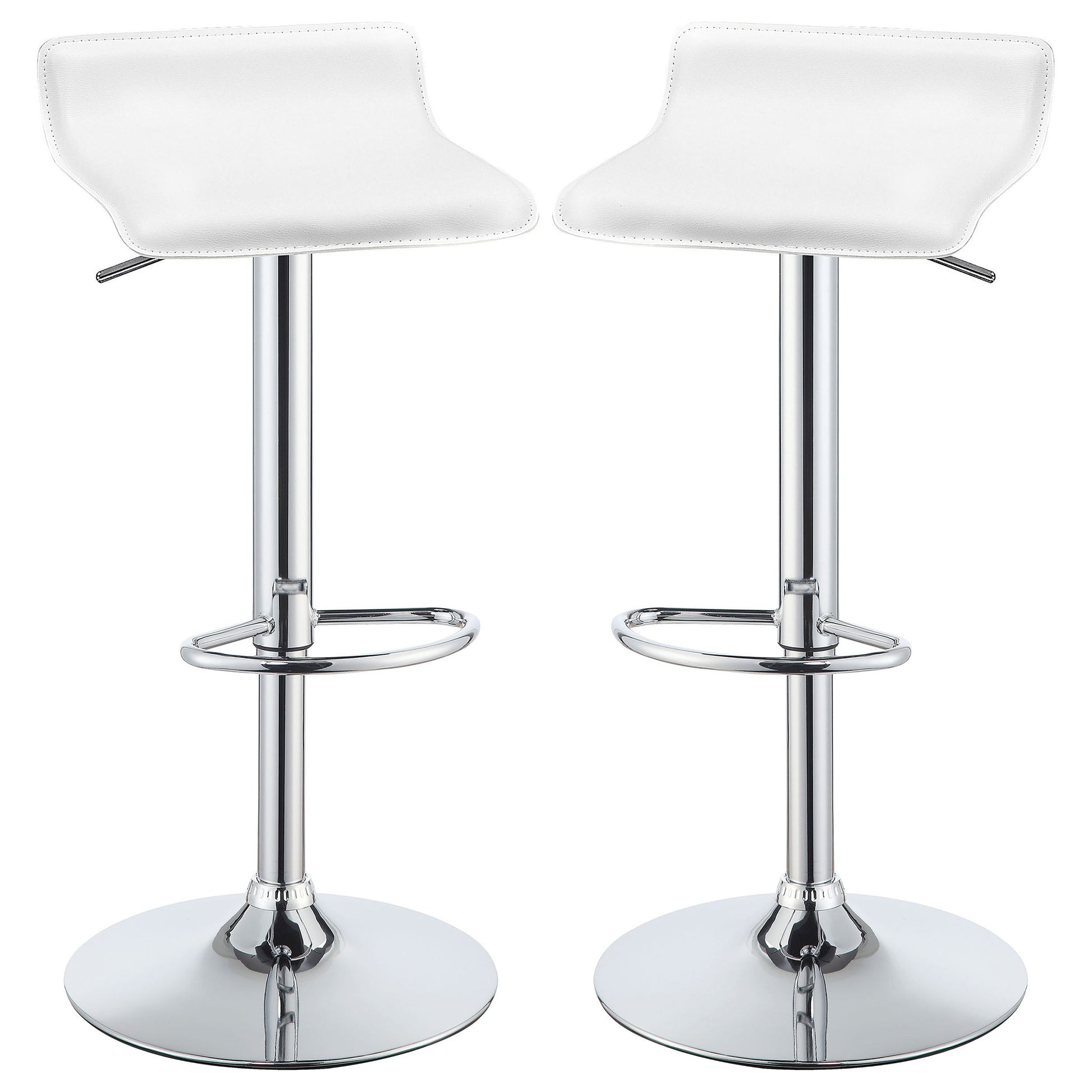 Bidwell - Adjustable Bar Stool (Set of 2) - White