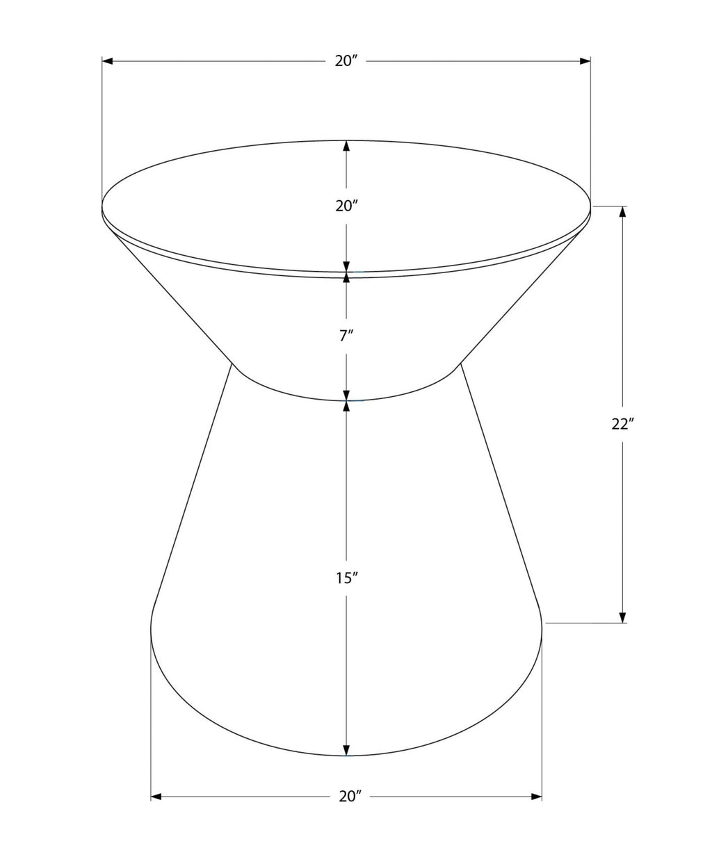 Drum Accent Side Table, Contemporary & Modern Elegant Design