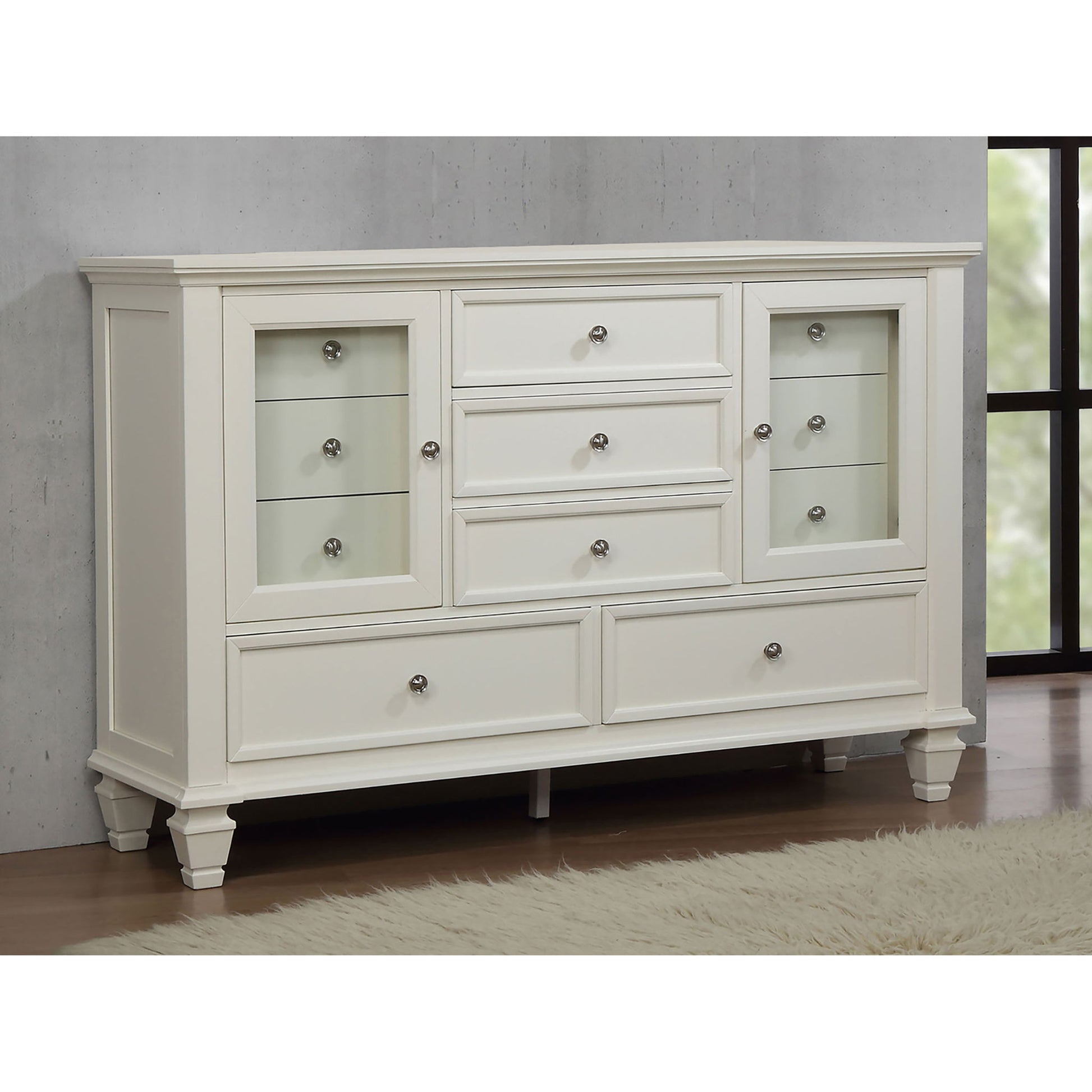 Dennis - 11 Drawer Dresser - Cream White