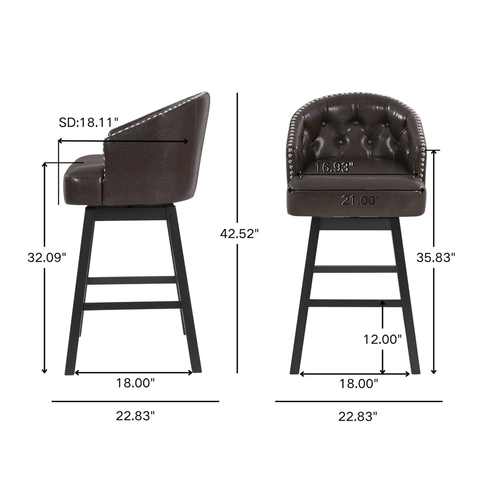 Swivel Bar Stool (Set of 2)