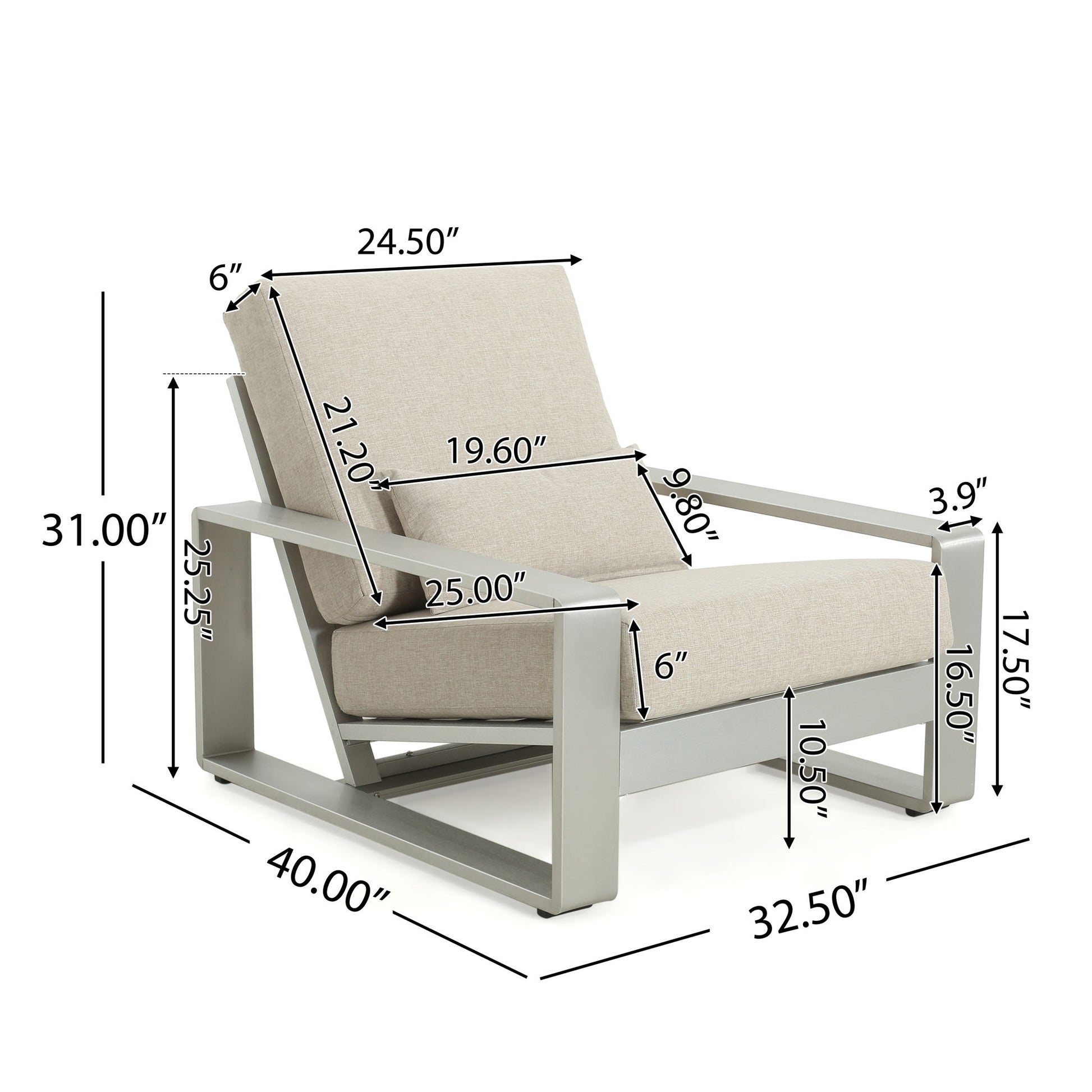 La Plata - Outdoor And Indoor Lounge Chair