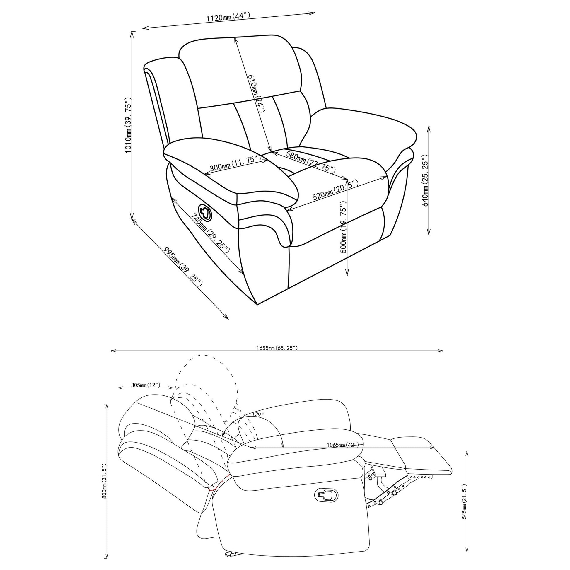 Pannen - Glider Recliner