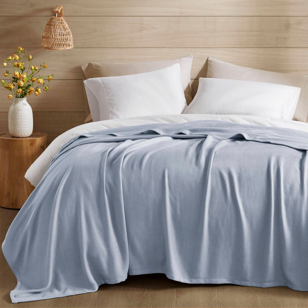 Bamboo Cotton - King Rayon From Blanket - Light Blue