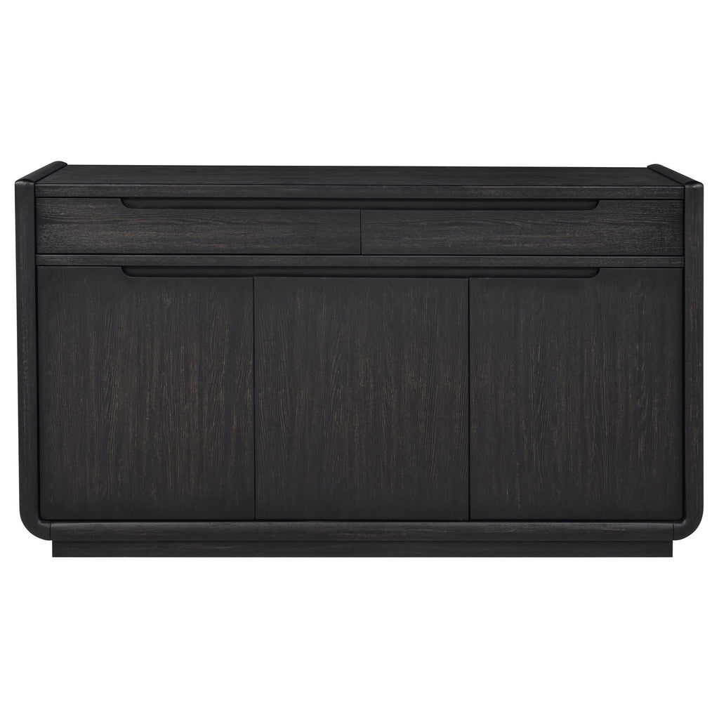 Bangor - 2 Drawer Dining Sideboard Server - Black