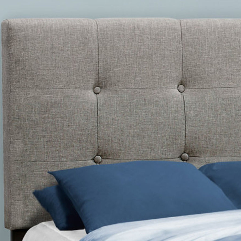 Bed, Upholstered, Frame Only, Transitional