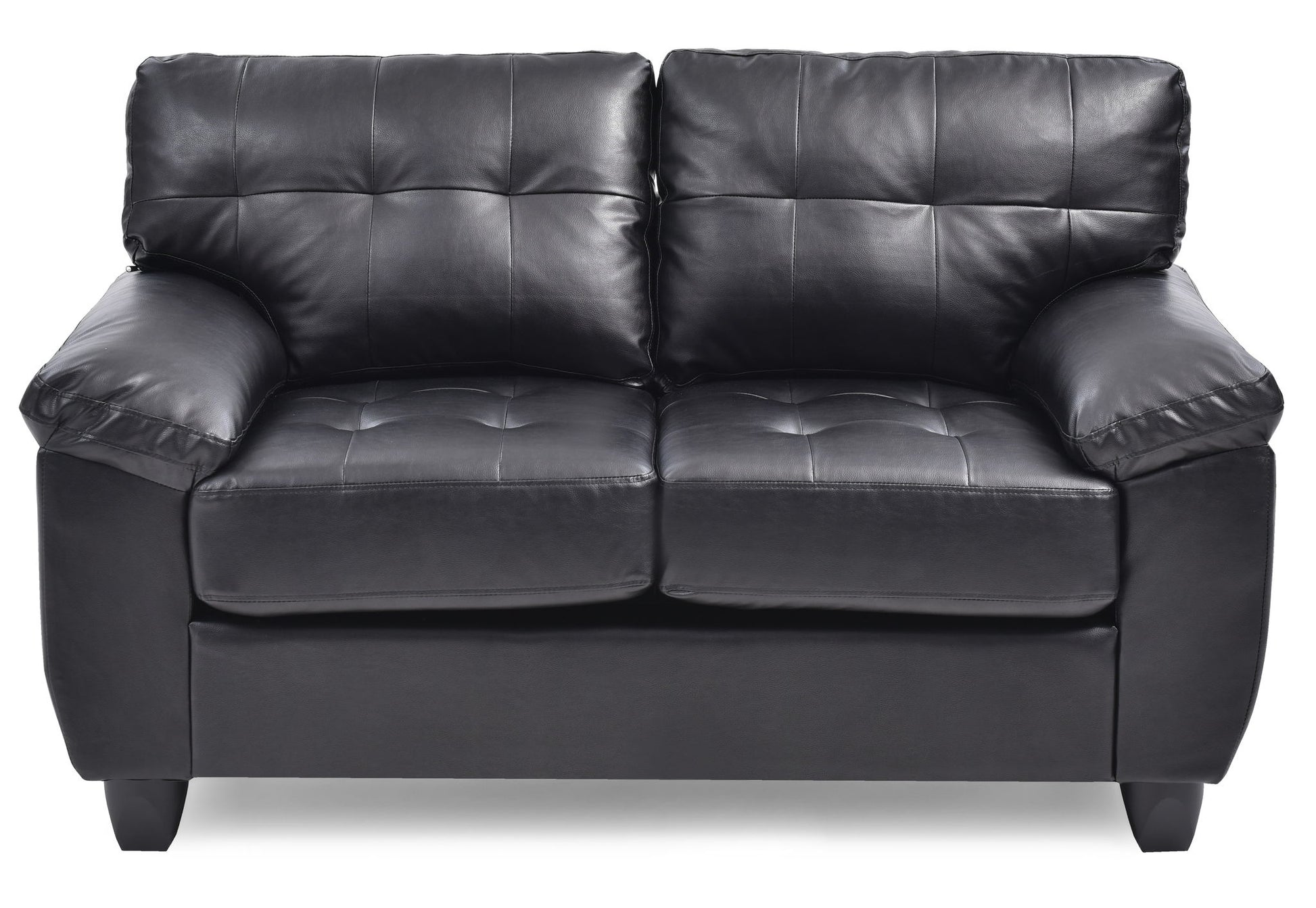 Stylish Loveseat With Padded Arms
