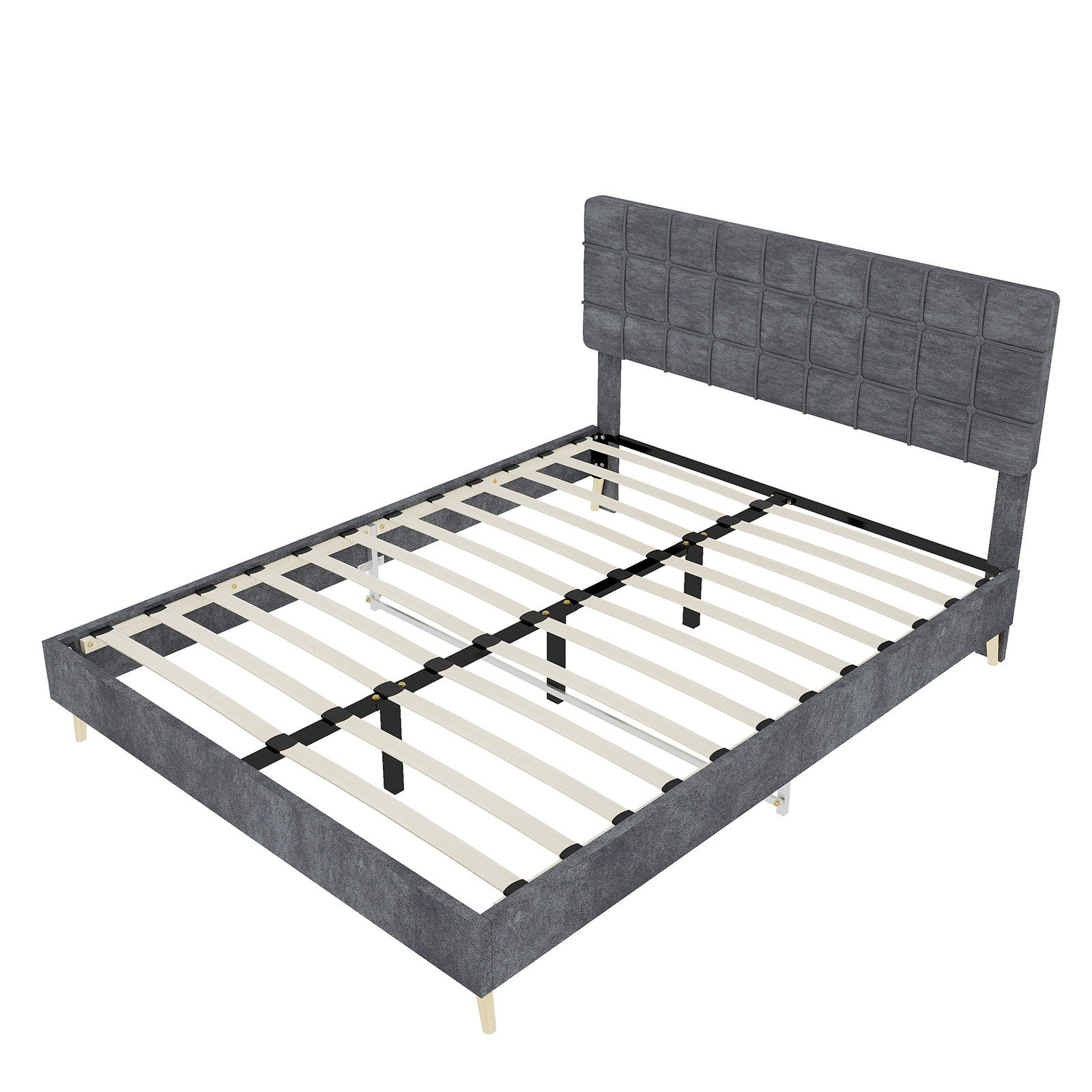 Yungan Lingge Minimalist Soft Pack Headboard Bed