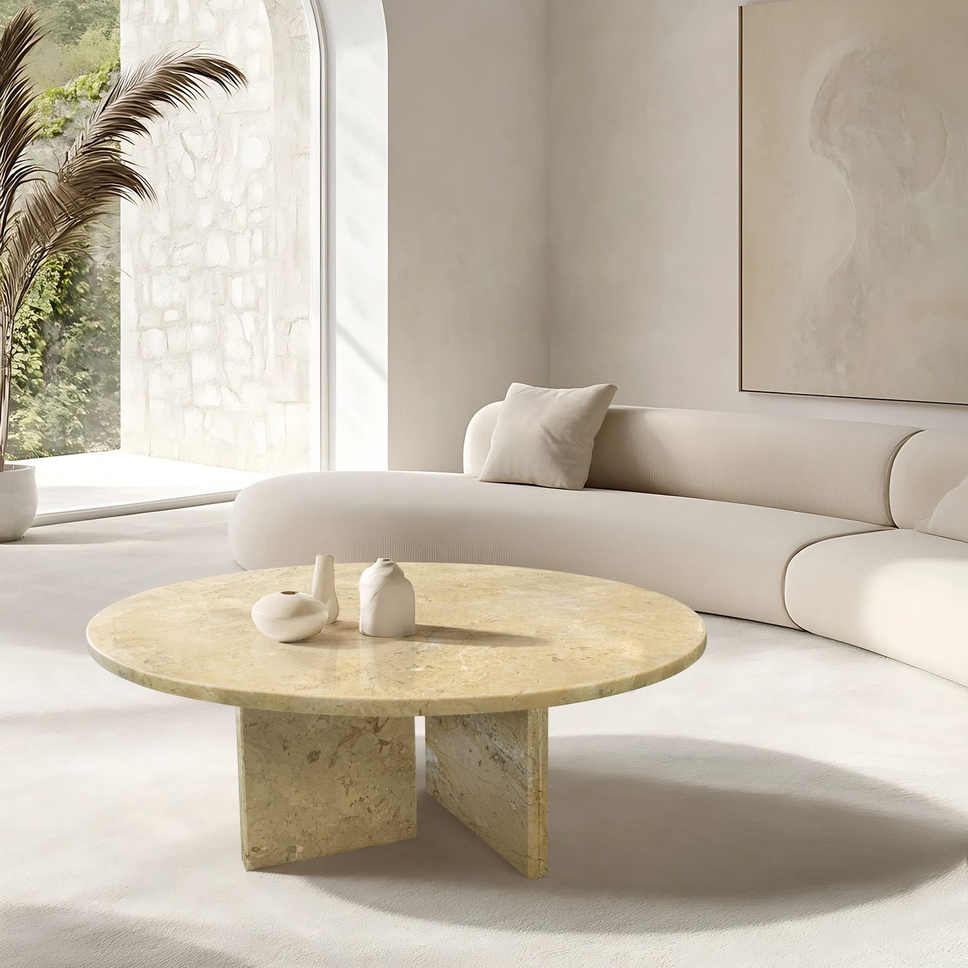 Luxury Coffee Table With Unique Veining, Unique Stone Design