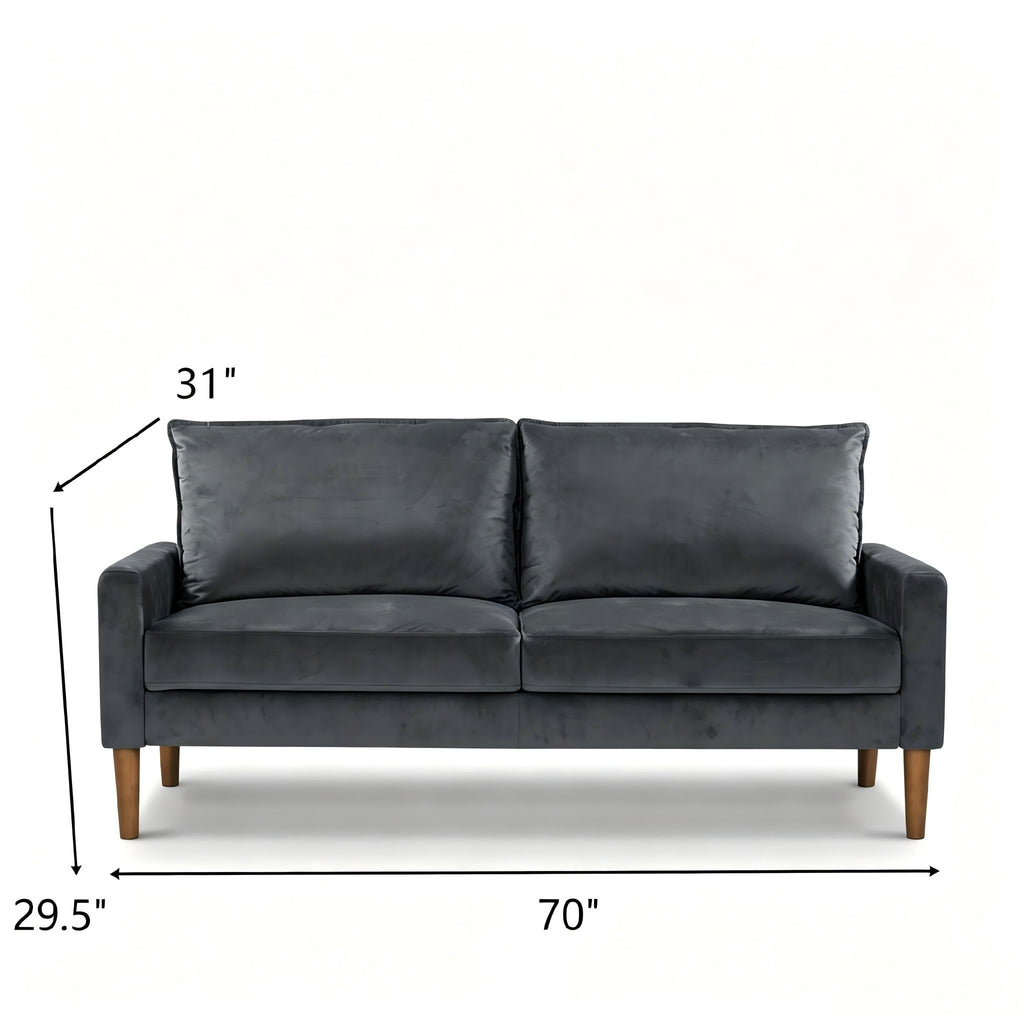 Upholstered Sofa, 3 Seater Couch For Living Room