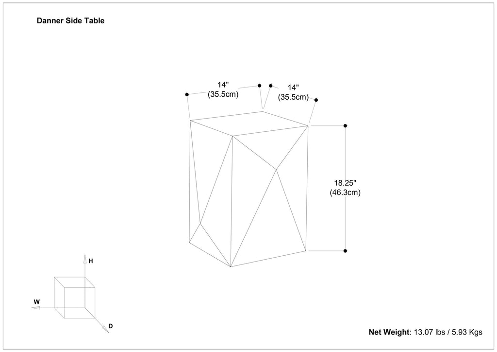 Danner - Side Table - Black