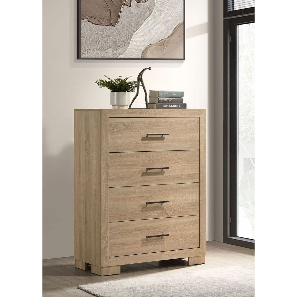 Merritt - 4 Drawer Bedroom Chest - Light Oak