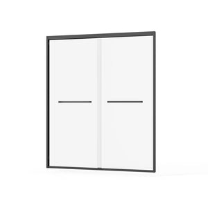 Goodyo - Double Sliding Bathtub Shower Door With Sgcc Clear Tempered Glass