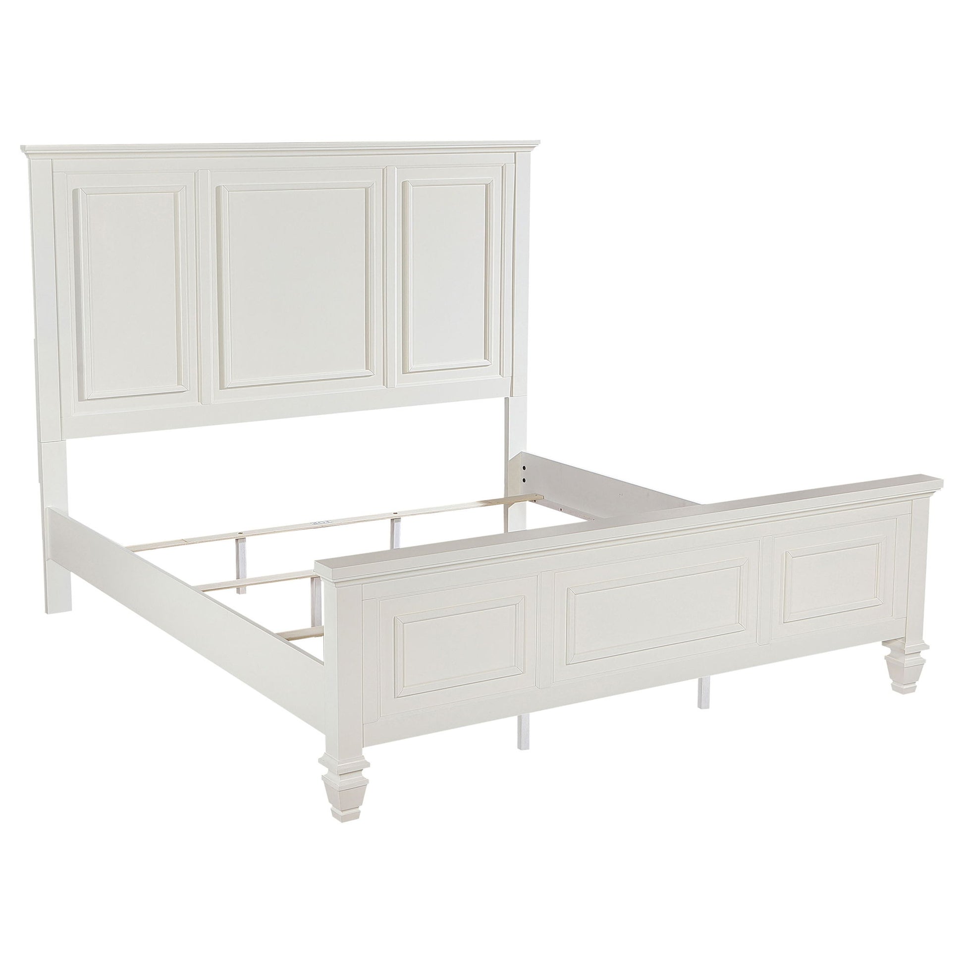 Dennis - 4 Piece Eastern King Bedroom Set - Cream White