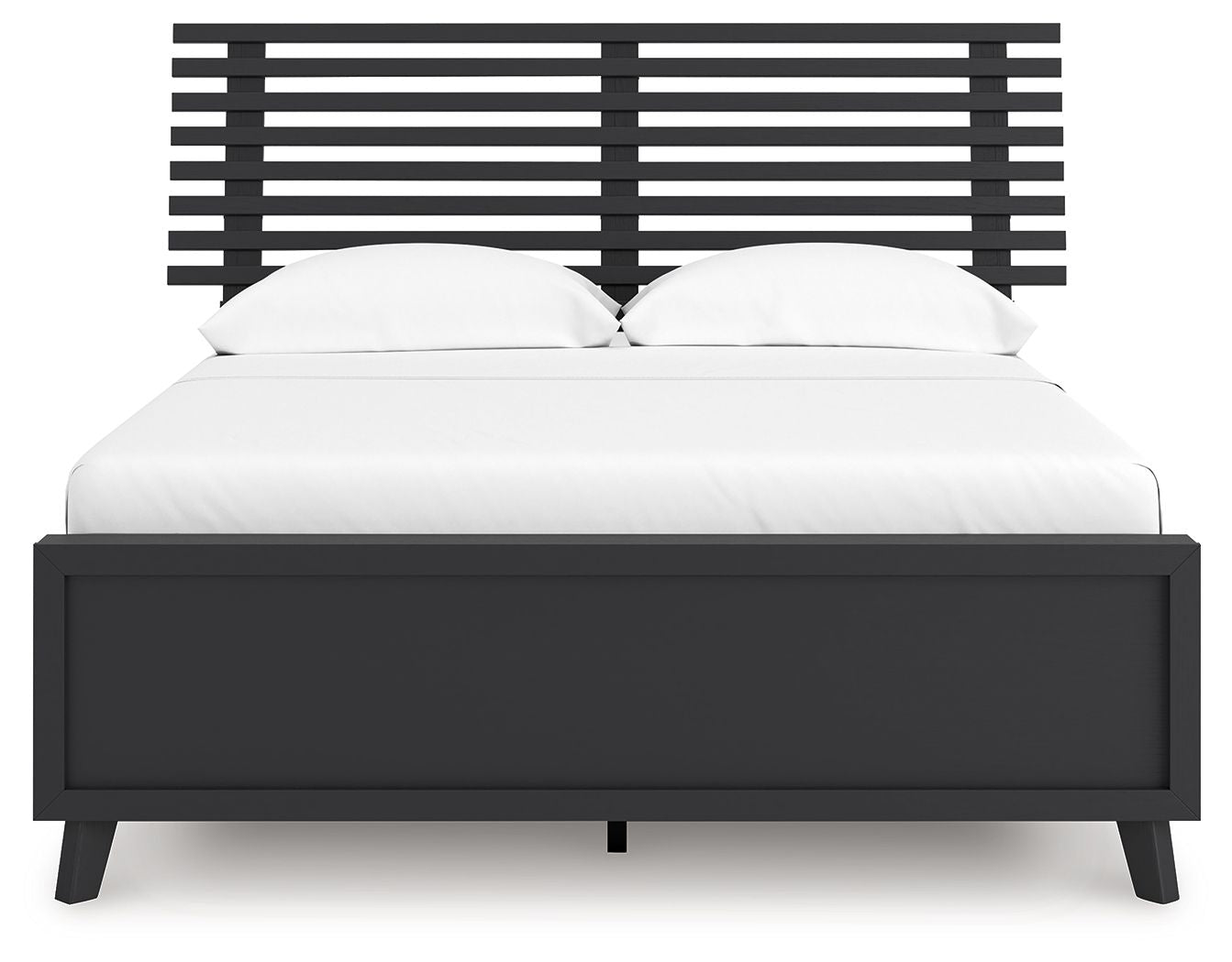 Danziar - Full Slat Panel Bed - Black